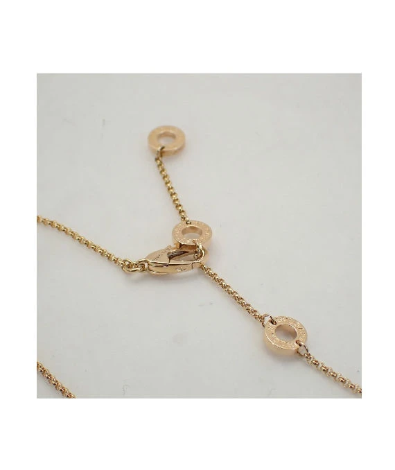 Bvlgari Bronze Metal B Zero 1 Necklace In 18k Rose Gold