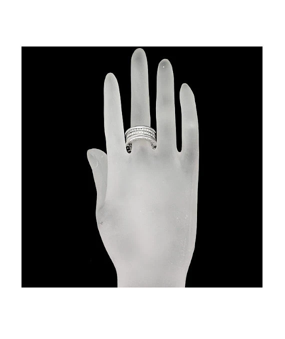 Bvlgari Size 11 B zero1 Diamond Ring In 18k White Gold