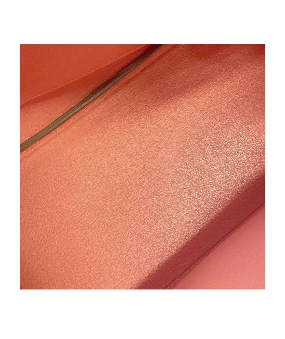 Hermes 2013 Birkin (Stamp Q) Size 30 Epsom Leather handbag in Flamingo Color with Silver Hardware