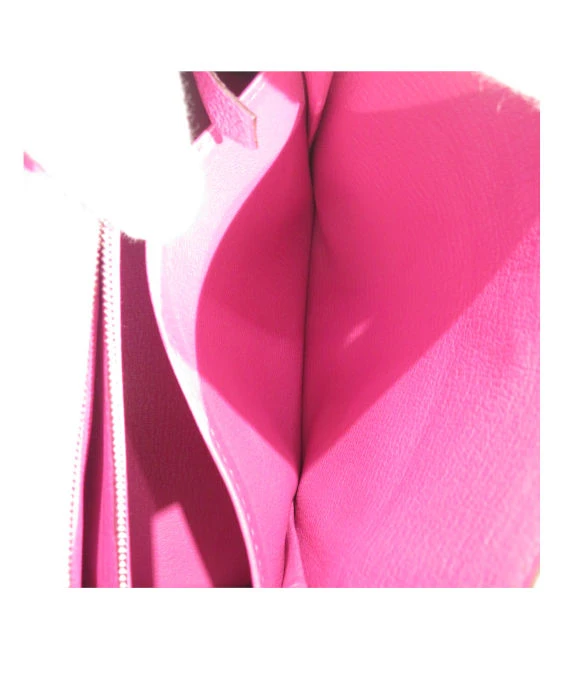 Hermes 2018 (Stamp C) Size 28 Rose Pourpre Pink Togo Leather Kelly Handbag with Palladium Hardware