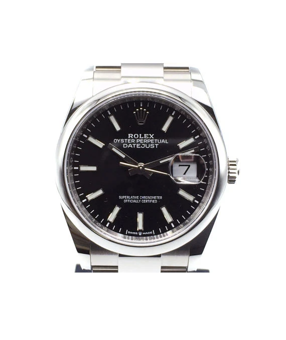 Rolex Datejust 126200 36mm Black Dial Stainless Steel Automatic Men's Watch