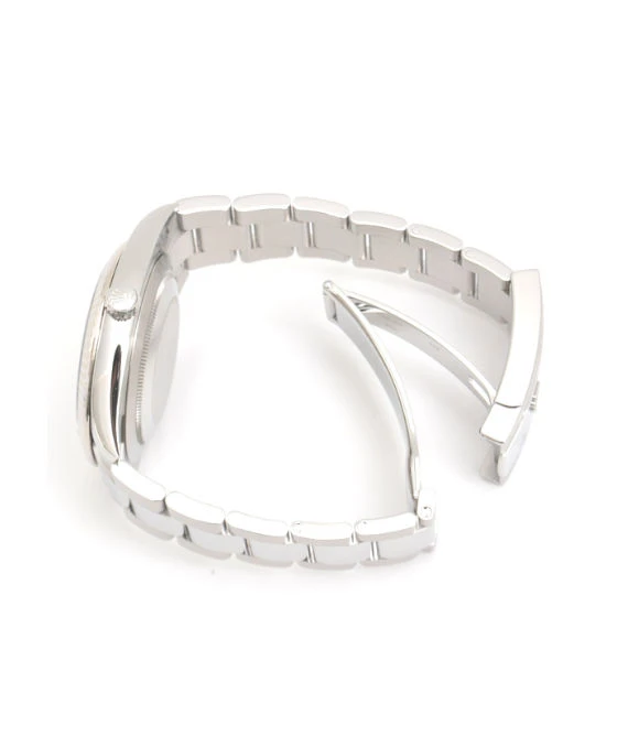 Rolex Datejust 42.4mm Azzurro Blue Dial Roman Numeral Automatic Men's Watch in Stainless Steel and White Gold