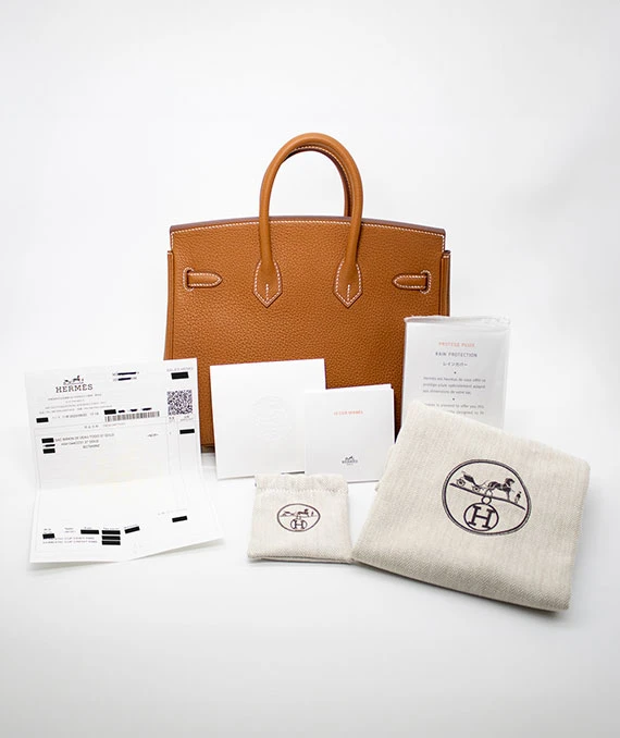 Hermes Birkin - Togo Leather in Gold Color Size 25 Year 2023 New