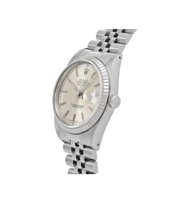 Rolex 1990 Datejust 16234 L Automatic Stainless Steel White Gold Jubilee Bracelet Men's Watch