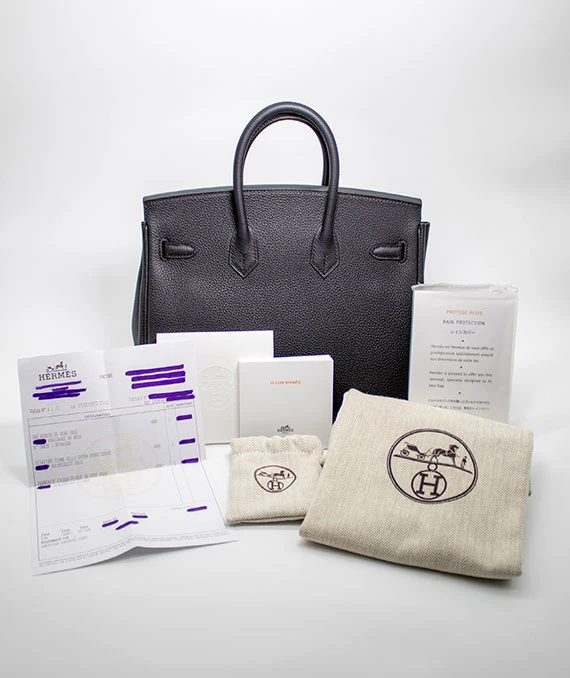 Hermes Birkin - Togo Leather in Black Color Size 25 Year 2023 New