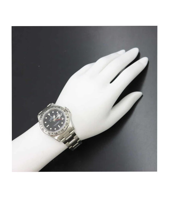 Rolex 1991 Explorer 2 16570 N Black Dial Stainless Steel Automatic Men's Watch