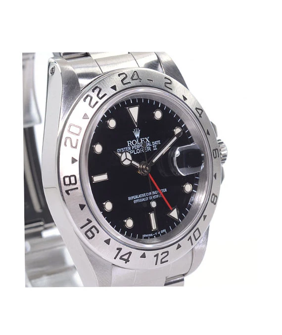 Rolex Explorer 2 16570 40mm Black Dial Stainless Steel Automatic Men's Watch