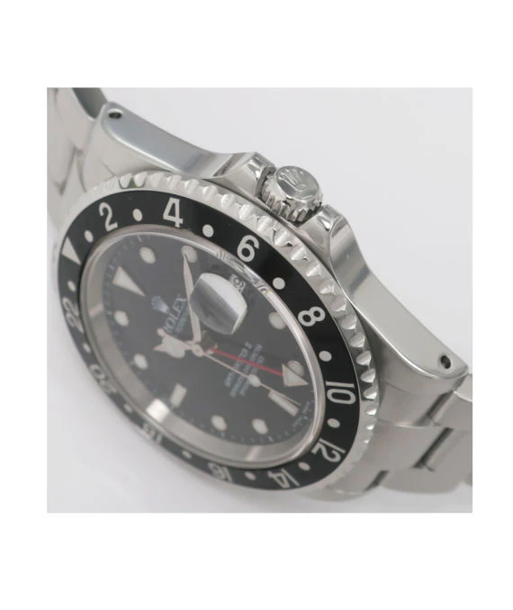 Rolex 2000 GMT-Master II 16710 P 40mm Black Bezel Stainless Steel Automatic Men's Watch