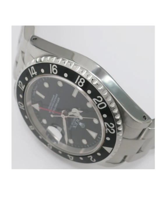 Rolex 2000 GMT-Master II 16710 P 40mm Black Bezel Stainless Steel Automatic Men's Watch