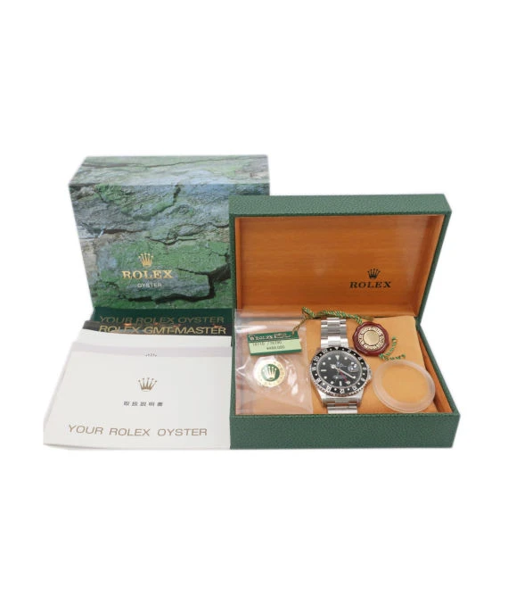 Rolex 2000 GMT-Master II 16710 P 40mm Black Bezel Stainless Steel Automatic Men's Watch