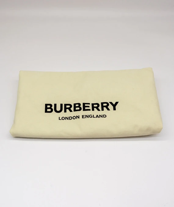 Burberry Brown/White TB Monogram Stripe Coated Canvas Extra Large Belt Bag