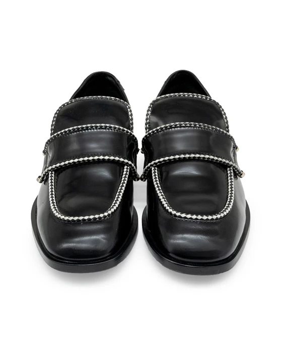 Jimmy Choo Size 43 Formal Casual Black Leather Men's Shoes