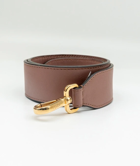 Fendi Pink Color Leather Kan I F Logo Shoulder Bag