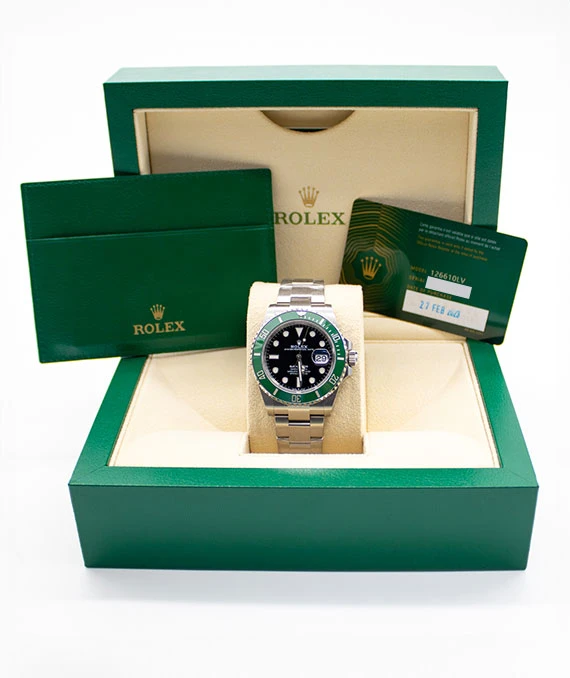 Rolex Starbucks submariner ref 126610LV year 2023 unworn full set