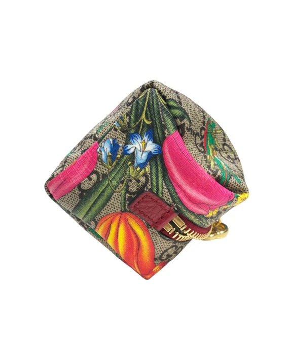 Gucci Multicolor Flora GG Supreme Canvas Ophidia Cosmetic Case