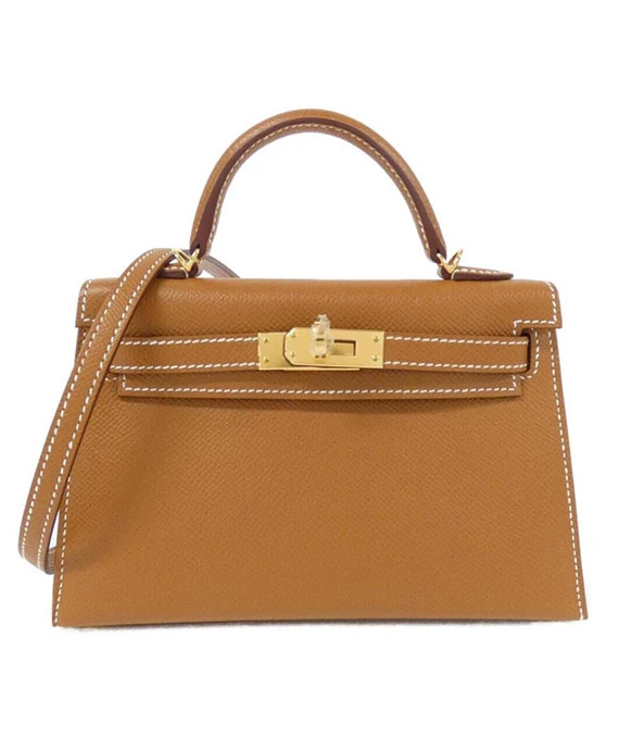 Hermes 2023 Mini Kelly 2 in Gold Color with Gold Hardware