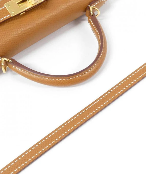 Hermes 2023 Mini Kelly 2 in Gold Color with Gold Hardware