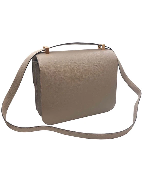 Hermes 2018 Constance 3 24 Handbag in Gris Asphalt with Gold Hardware