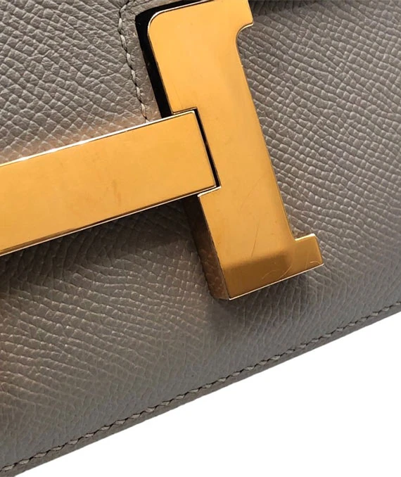 Hermes 2018 Constance 3 24 Handbag in Gris Asphalt with Gold Hardware