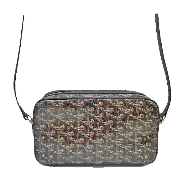 Goyard Black Goyardine Coated Canvas Sac Cap Vert PM Crossbody Bag