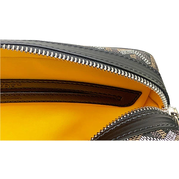 Goyard Black Goyardine Coated Canvas Sac Cap Vert PM Crossbody Bag