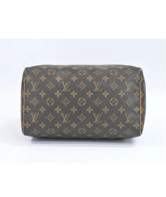 Louis Vuitton Brown Monogram Canvas Speedy 30 Top Handle Bag