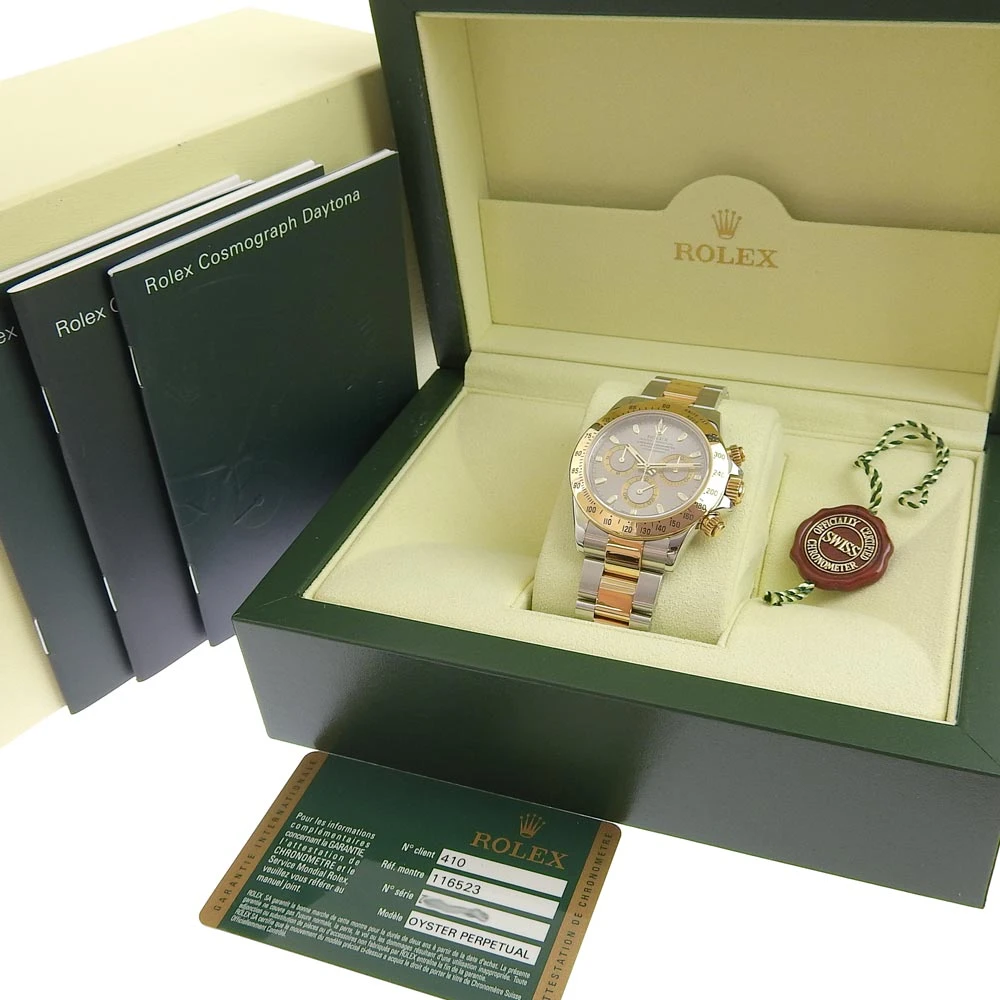 Rolex Cosmograph Daytona men's watch chronograph combination gray dial 116523 Z number