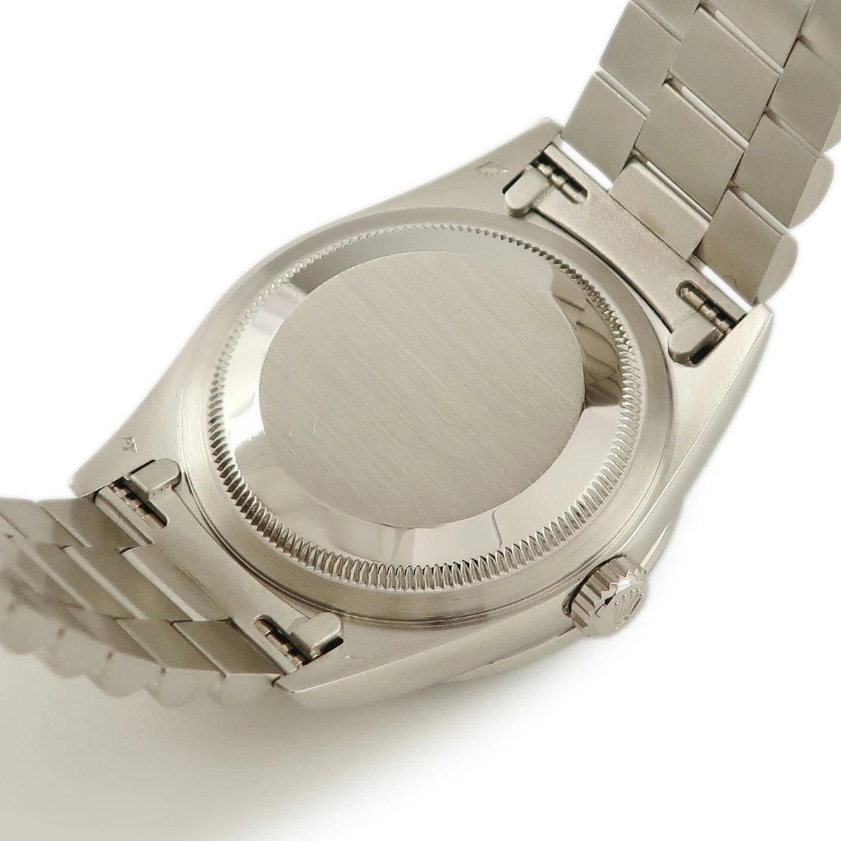 Rolex ROLEX Day-Date 36 18346A  Blue Roman Numeral Platinum Watch