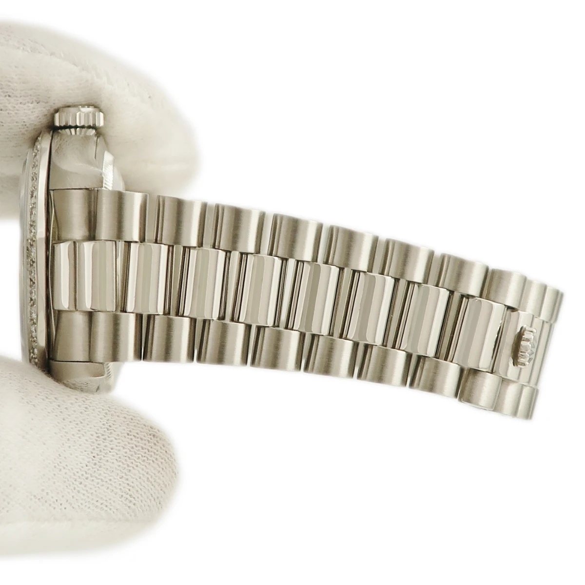 Rolex ROLEX Day-Date 36 18346A  Blue Roman Numeral Platinum Watch