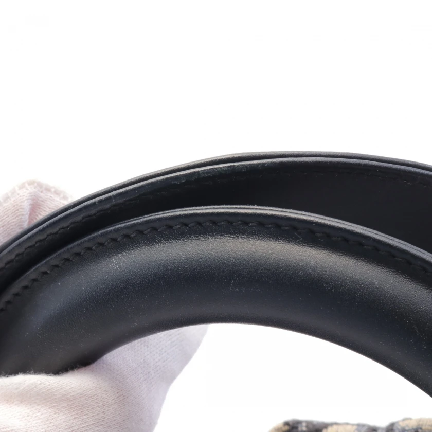 Dior Navy Blue Wicker Oblique Medium Lady Dior Handbag