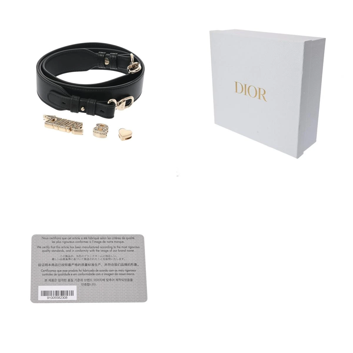 Christian Dior Black Color Small Lady Dior Lambskin Leather Satchel Bag