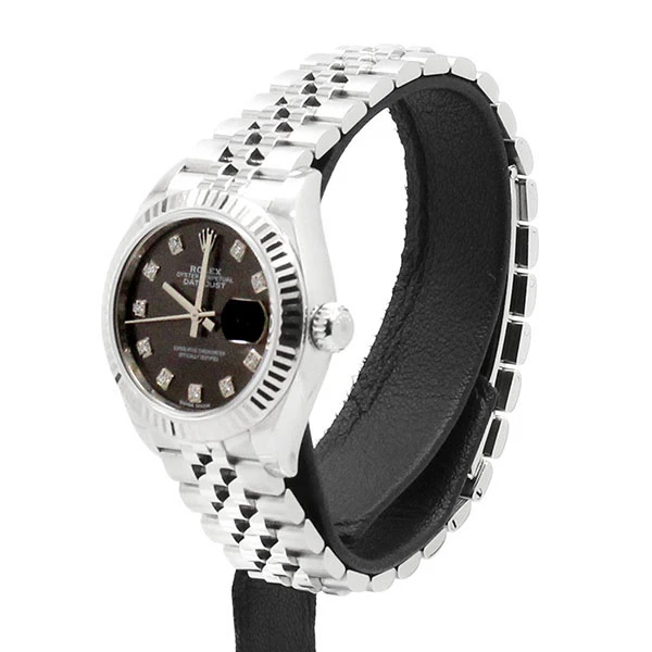 Rolex Datejust 279174G 10P Diamond Dark Gray Dial