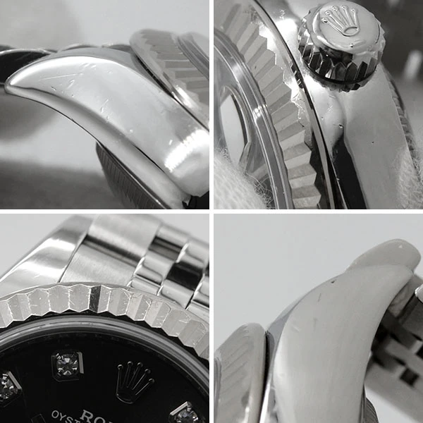 Rolex Datejust 279174G 10P Diamond Dark Gray Dial