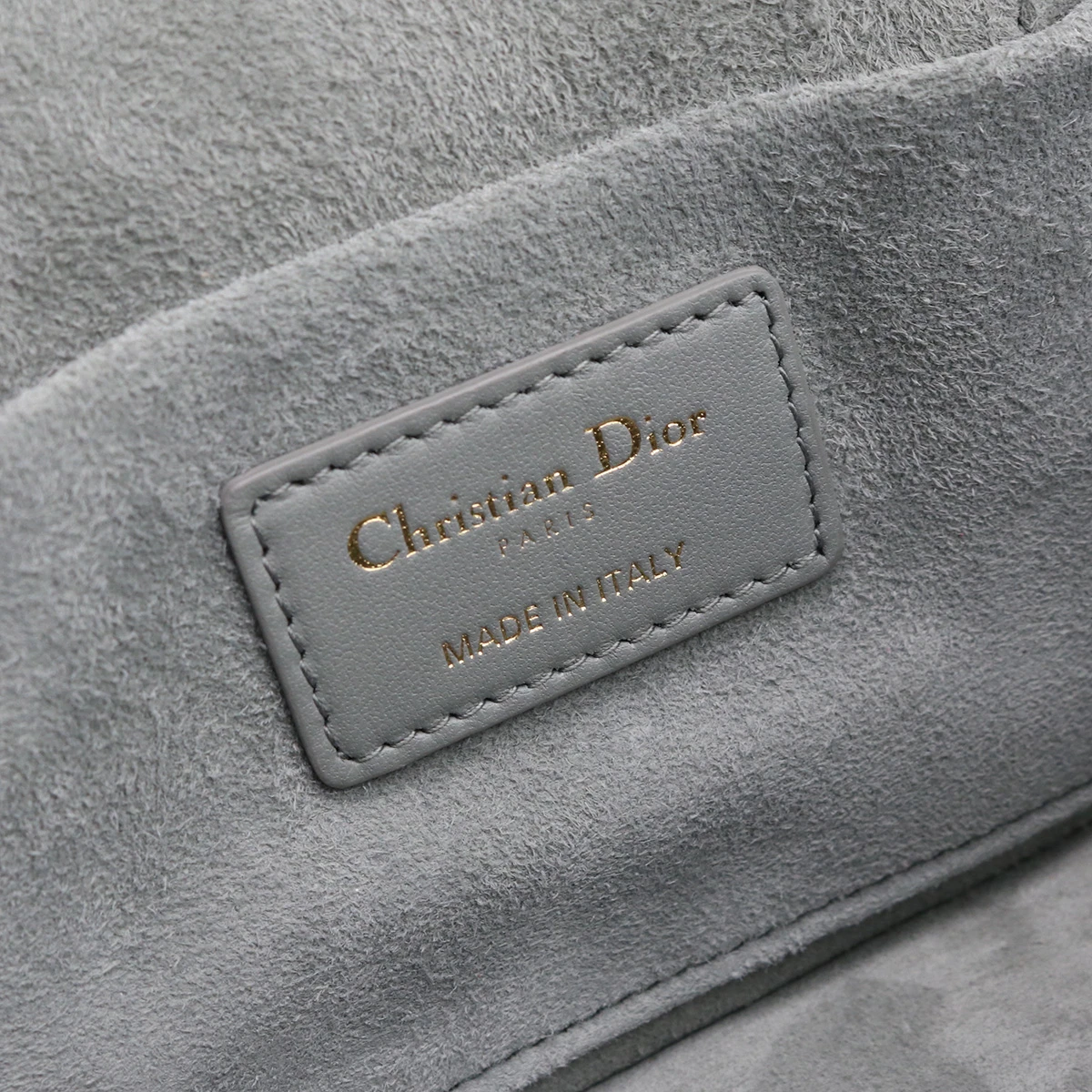 Christian Dior Travel Vanity Small Grey Lambskin Handbag