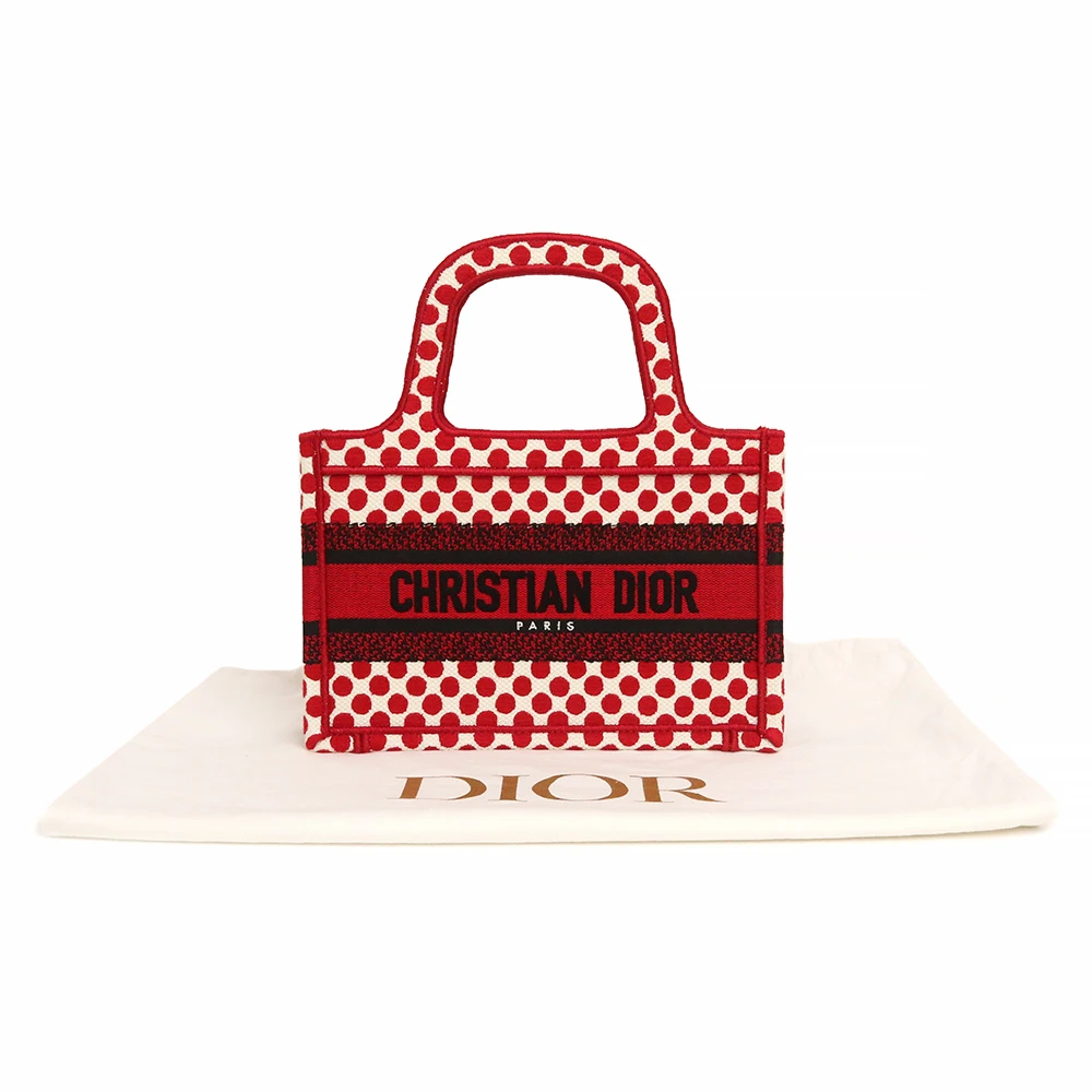 Christian Dior Red Mini Dioramour Book Tote