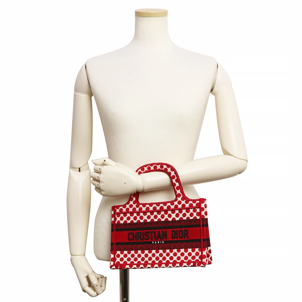 Christian Dior Red Mini Dioramour Book Tote