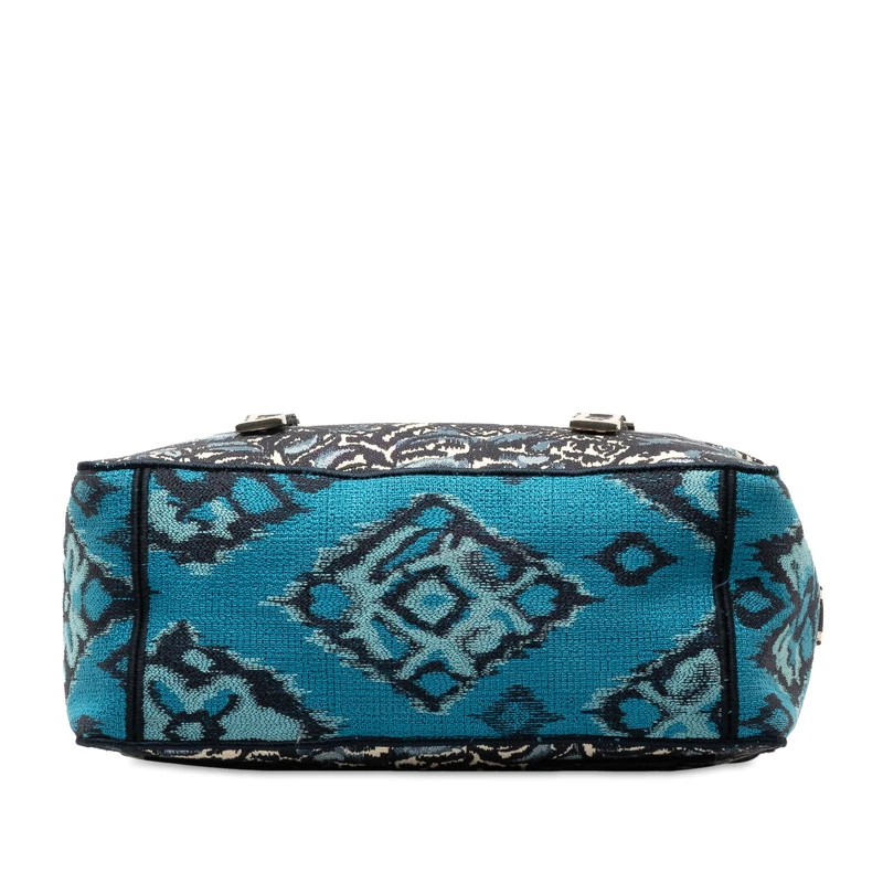 Dior Blue Large Embroidered Palm Tree Diorcamp Messenger Bag