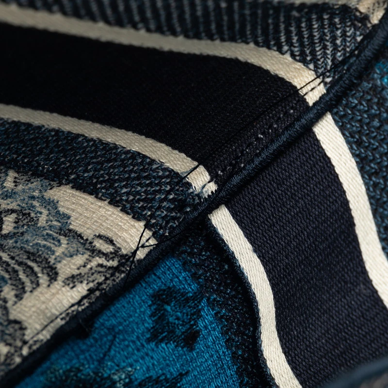 Dior Blue Large Embroidered Palm Tree Diorcamp Messenger Bag