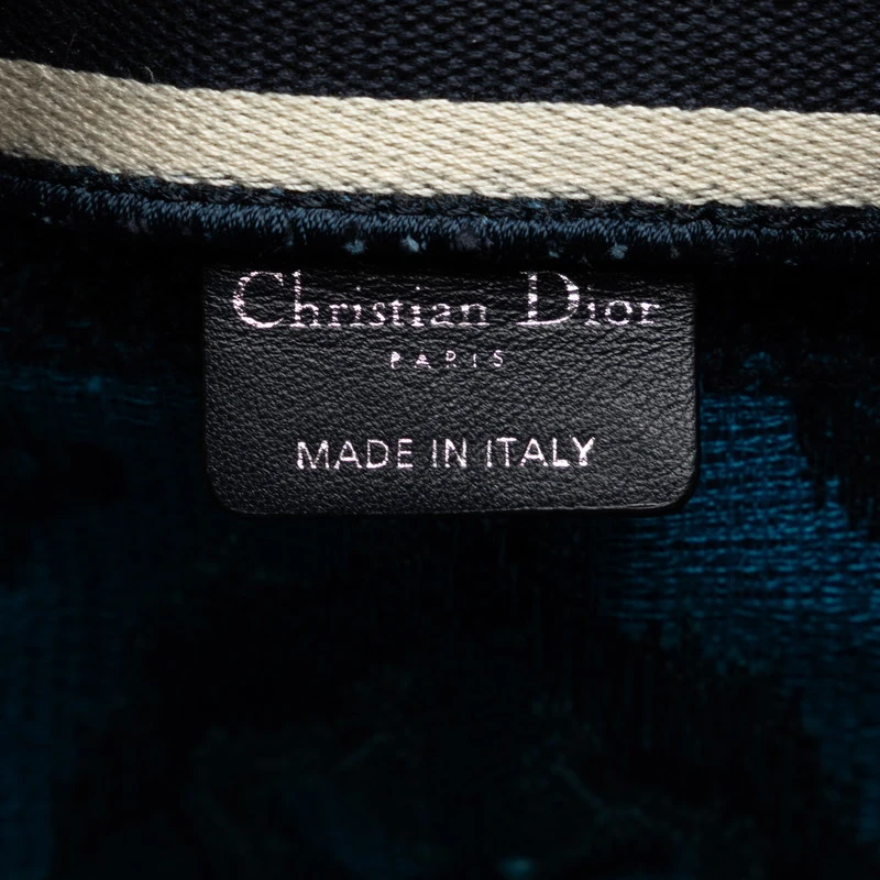 Dior Blue Large Embroidered Palm Tree Diorcamp Messenger Bag