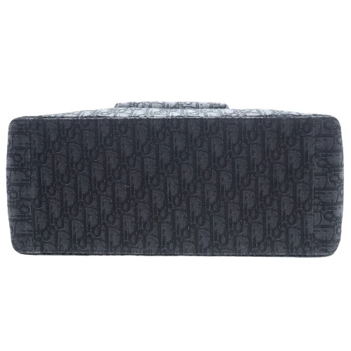 Christian Dior Canvas Black Oblique Tote Bag