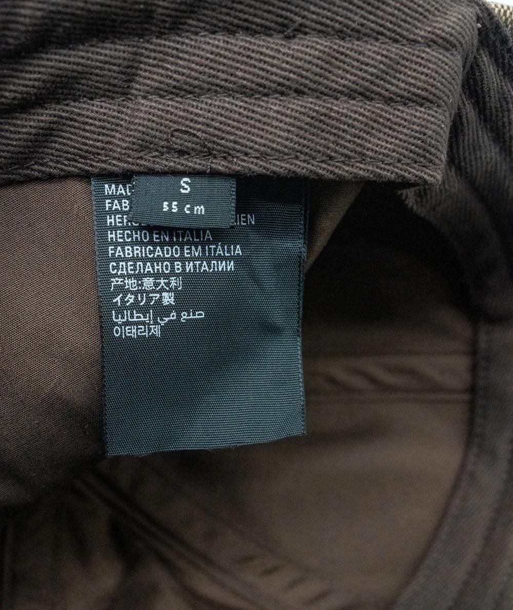 Balenciaga x Gucci Size S Beige/Ebony Web Detail Original Canvas Baseball Hat