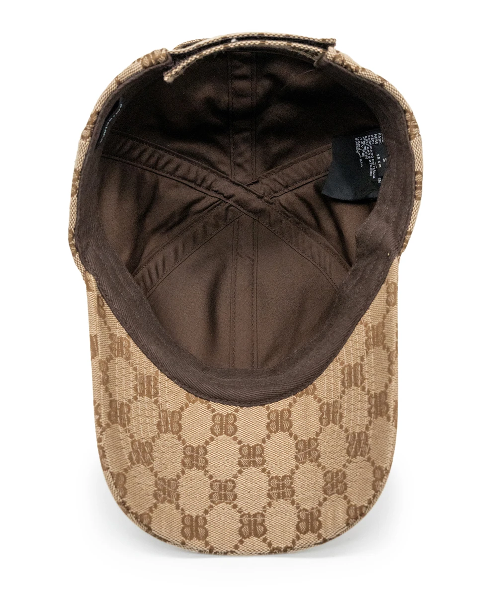 Balenciaga x Gucci Size S Beige/Ebony Web Detail Original Canvas Baseball Hat