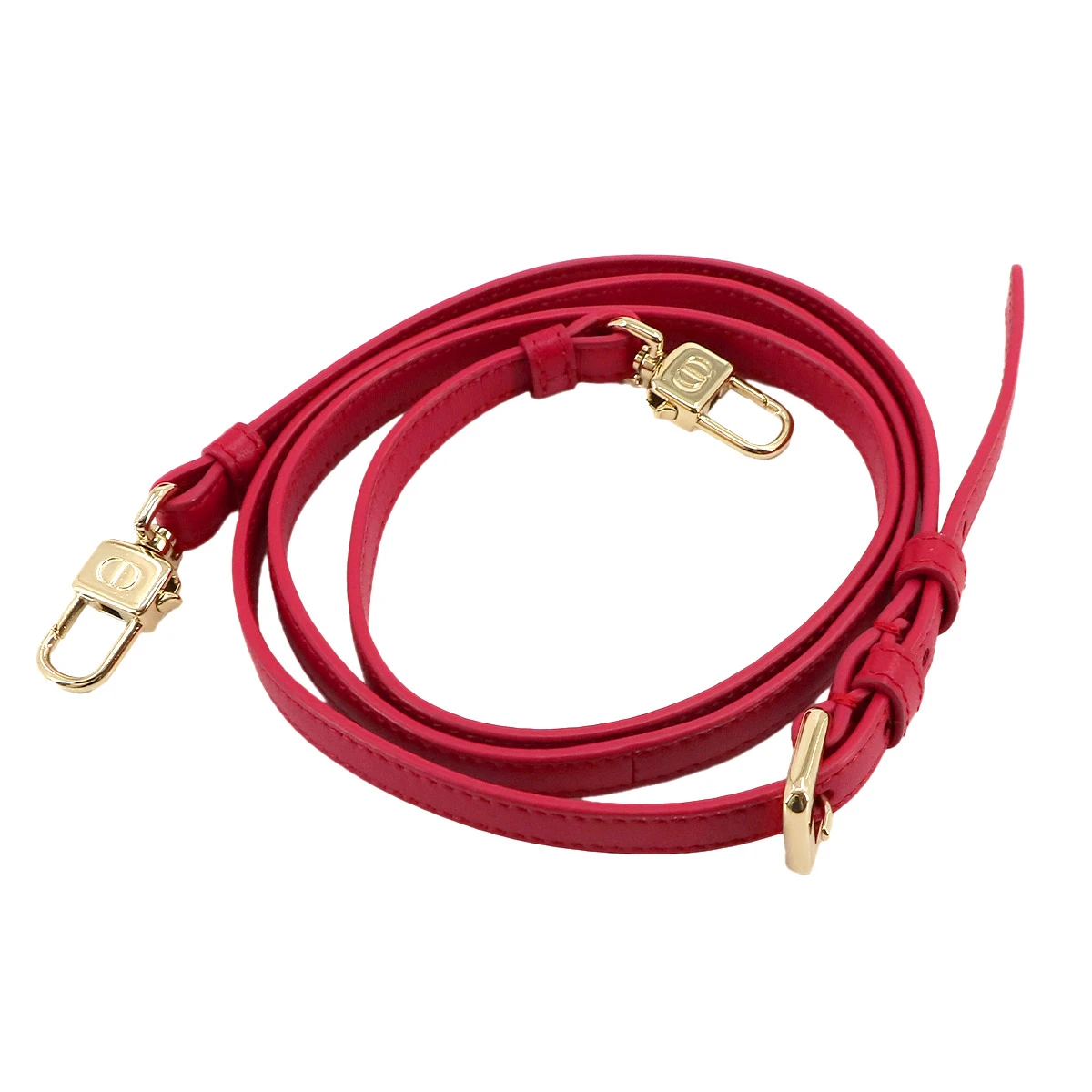 Dior Red Cannage Quilted Lambskin Lady Dior Micro Vanity Bag