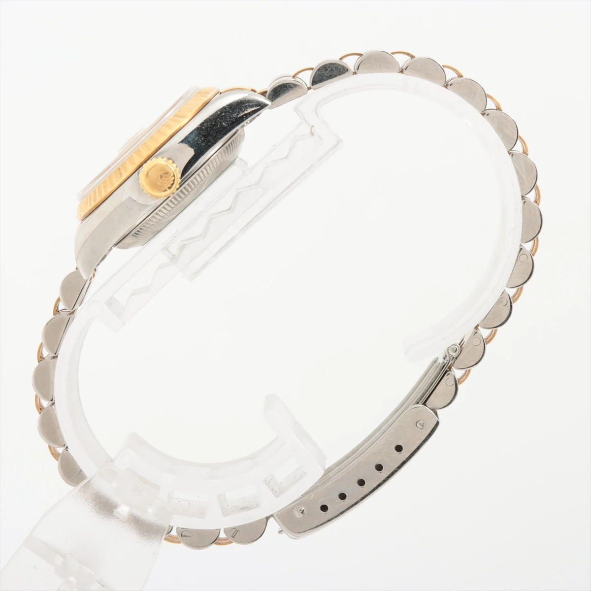 Rolex Champagne 18K Yellow Gold/Stainless Steel Diamond Datejust 69173 Women's Wristwatch 25 mm