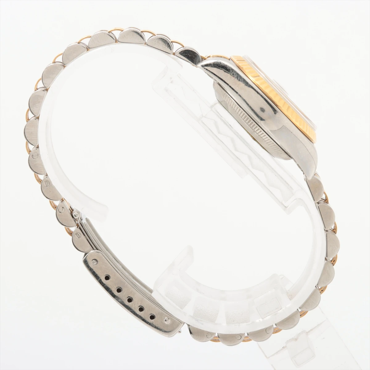 Rolex Champagne 18K Yellow Gold/Stainless Steel Diamond Datejust 69173 Women's Wristwatch 25 mm