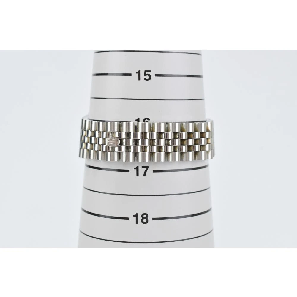 Rolex Black 18k White Gold & Stainless Steel Datejust 16234 Men's Wristwatch