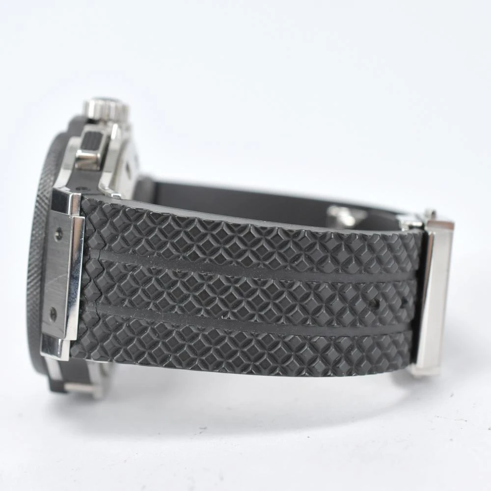 Hublot Black Stainless Steel Ceramic Big Bang Automatic Men's Wristwatch