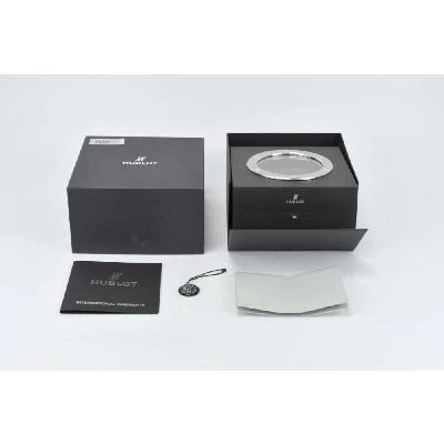 Hublot Black Stainless Steel Ceramic Big Bang Automatic Men's Wristwatch