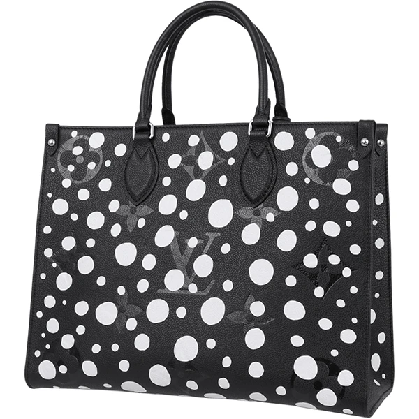 Louis Vuitton LV x YK On the Go MM Monogram Empreinte Infinity Dot Leather