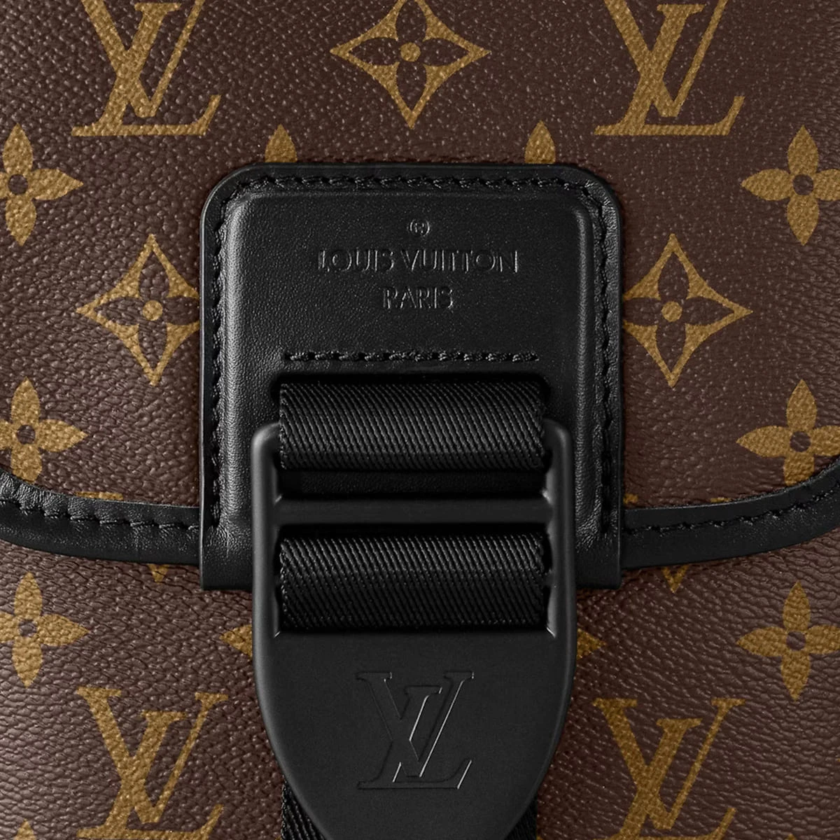 Louis Vuitton  Men's Body Bag Monogram Macassar Canvas Archie Messenger M46442